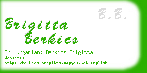 brigitta berkics business card